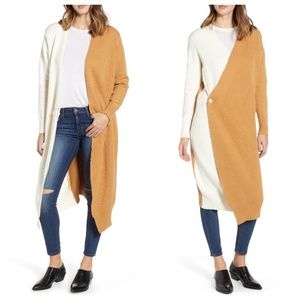PRIMA TWO TONED LONG CARDIGAN